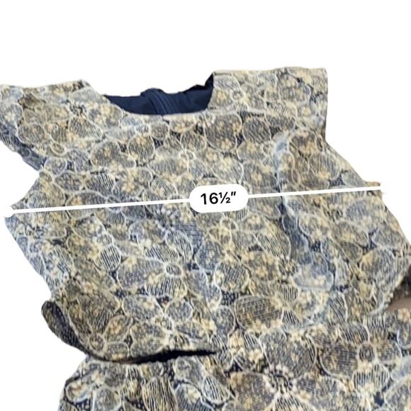 Anthropologie Helena Jumpsuit Adelyn Rae Navy Cream Floral NEW Size XS - Picture 10 of 14